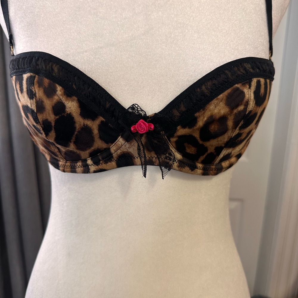 SOLD Express Leopard Print Lace Underwire Bra - Sz 34B, Fabulous Condition
